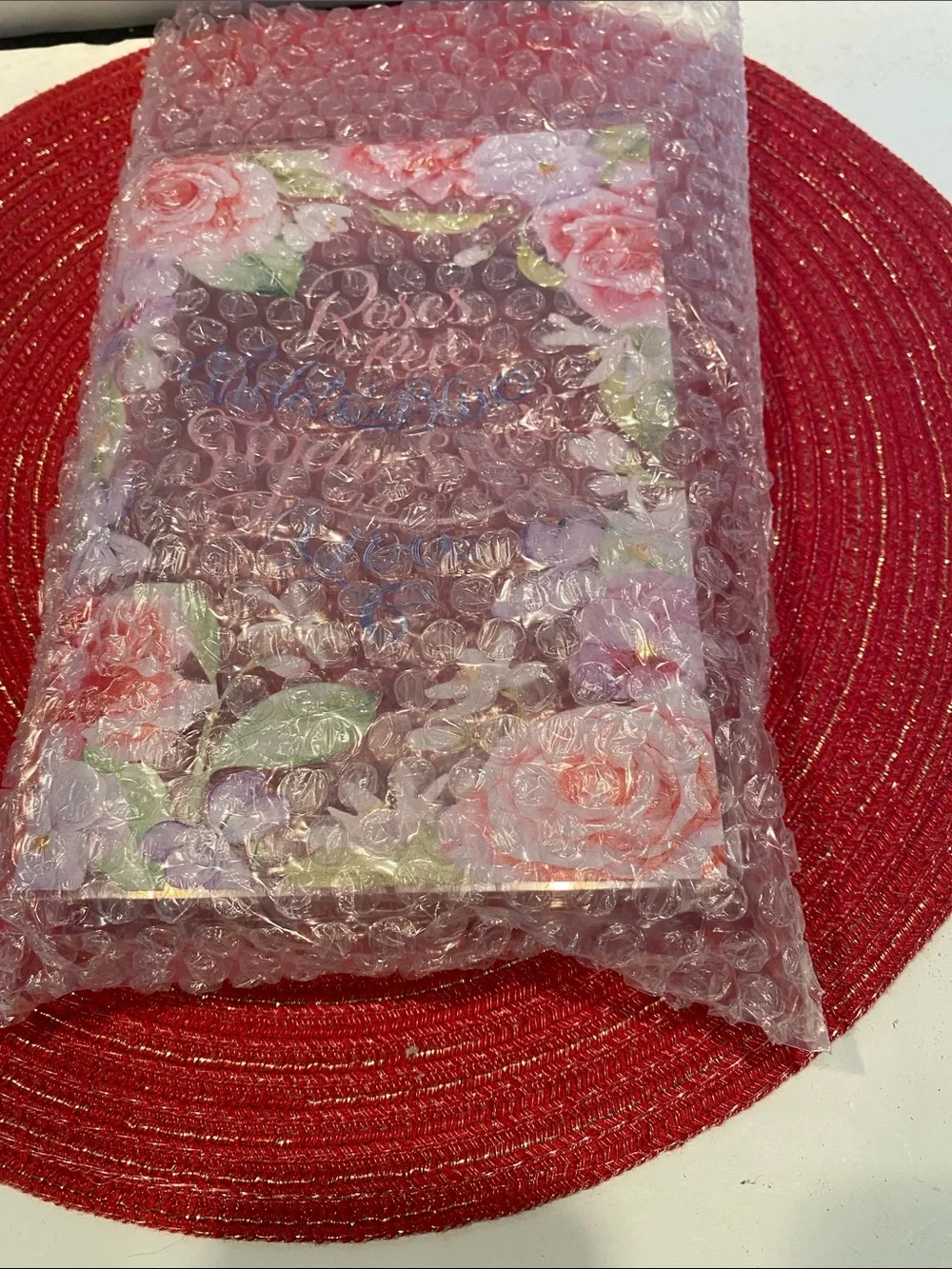 NIP Acrylic Book Box, open at top